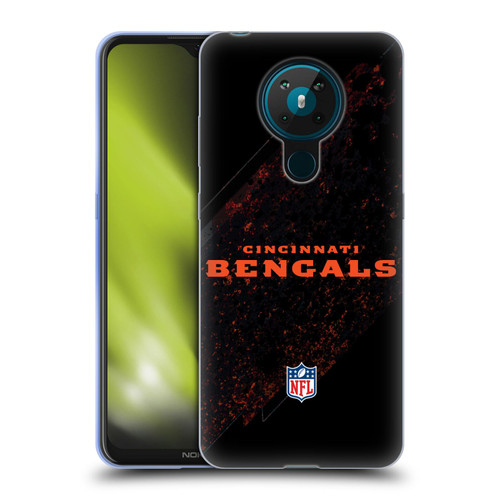 NFL Cincinnati Bengals Logo Blur Soft Gel Case for Nokia 5.3