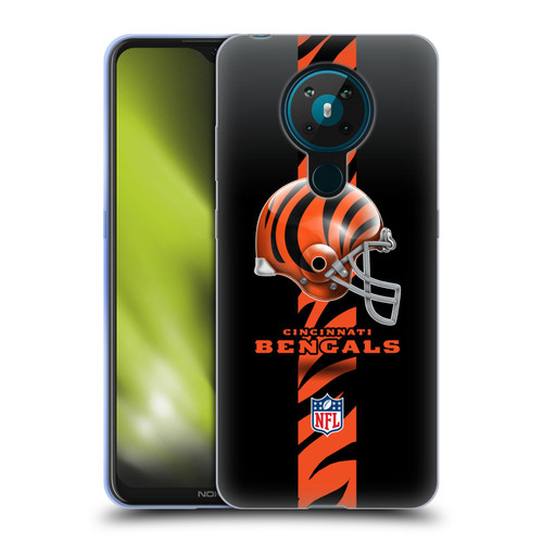 NFL Cincinnati Bengals Logo Helmet Soft Gel Case for Nokia 5.3