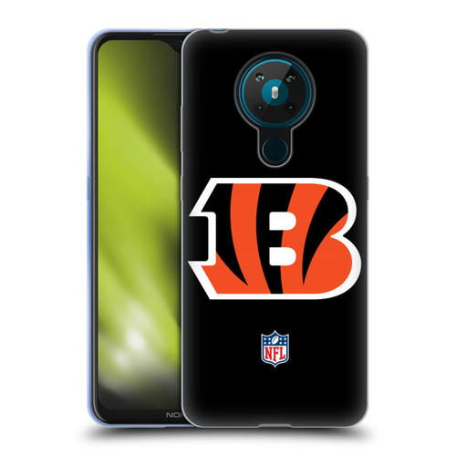 NFL Cincinnati Bengals Logo Plain Soft Gel Case for Nokia 5.3