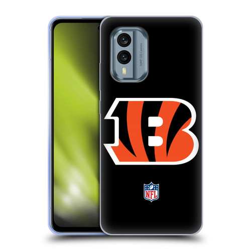 NFL Cincinnati Bengals Logo Plain Soft Gel Case for Nokia X30