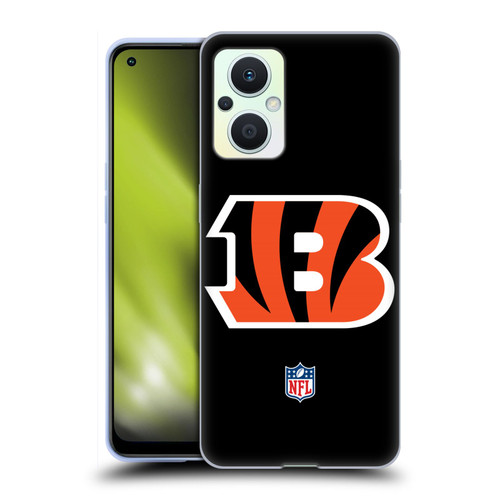 NFL Cincinnati Bengals Logo Plain Soft Gel Case for OPPO Reno8 Lite