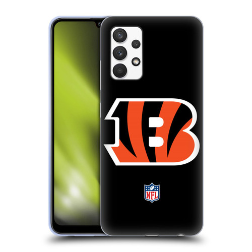 NFL Cincinnati Bengals Logo Plain Soft Gel Case for Samsung Galaxy A32 (2021)