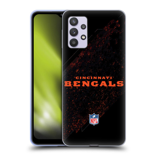 NFL Cincinnati Bengals Logo Blur Soft Gel Case for Samsung Galaxy A32 5G / M32 5G (2021)