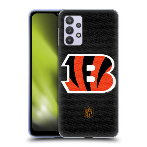 NFL Cincinnati Bengals Logo Football Soft Gel Case for Samsung Galaxy A32 5G / M32 5G (2021)