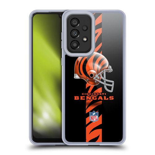 NFL Cincinnati Bengals Logo Helmet Soft Gel Case for Samsung Galaxy A33 5G (2022) NFL Cincinnati Bengals Logo Helmet Soft Gel Case for Samsung Galaxy A33 5G (2022)