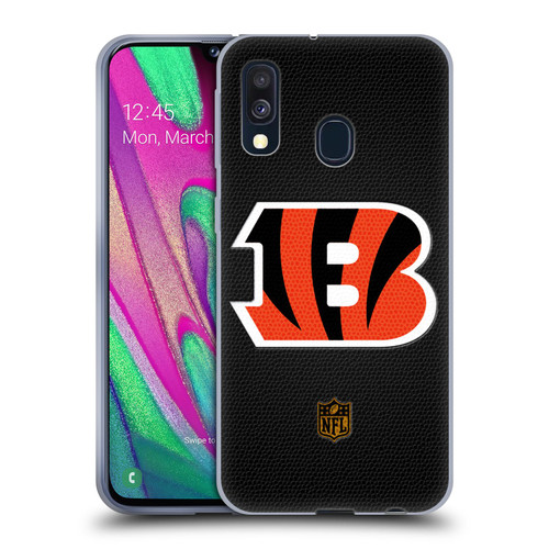 NFL Cincinnati Bengals Logo Football Soft Gel Case for Samsung Galaxy A40 (2019)