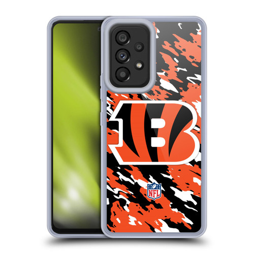 NFL Cincinnati Bengals Logo Camou Soft Gel Case for Samsung Galaxy A53 5G (2022) NFL Cincinnati Bengals Logo Camou Soft Gel Case for Samsung Galaxy A53 5G (2022)