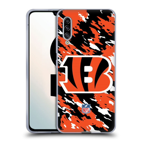 NFL Cincinnati Bengals Logo Camou Soft Gel Case for Samsung Galaxy A90 5G (2019)