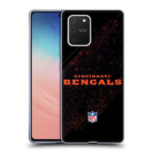 NFL Cincinnati Bengals Logo Blur Soft Gel Case for Samsung Galaxy S10 Lite