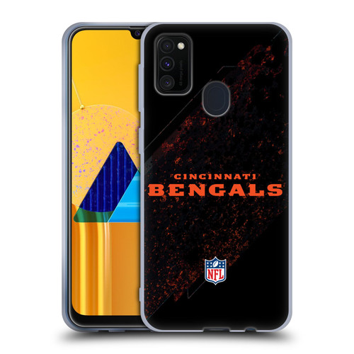 NFL Cincinnati Bengals Logo Blur Soft Gel Case for Samsung Galaxy M30s (2019)/M21 (2020)