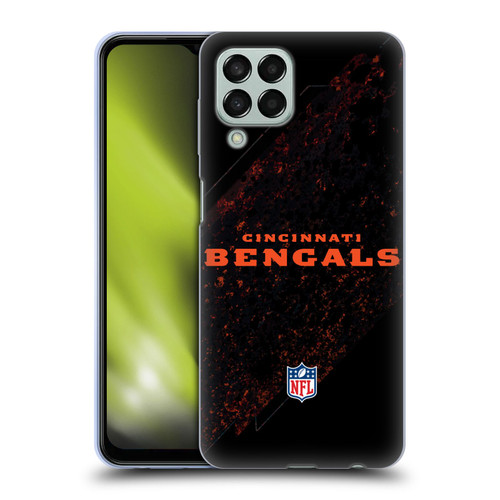 NFL Cincinnati Bengals Logo Blur Soft Gel Case for Samsung Galaxy M33 (2022)