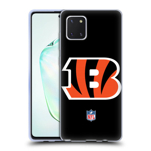 NFL Cincinnati Bengals Logo Plain Soft Gel Case for Samsung Galaxy Note10 Lite