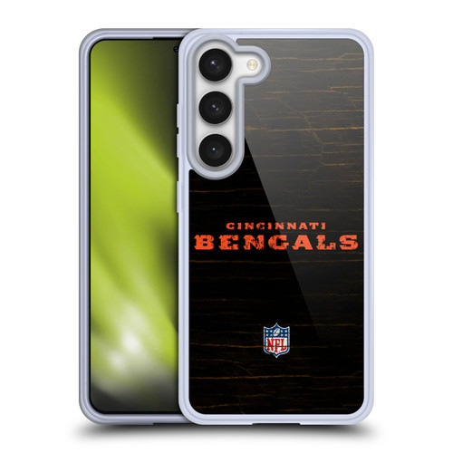NFL Cincinnati Bengals Logo Distressed Look Soft Gel Case for Samsung Galaxy S23 5G