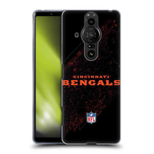 NFL Cincinnati Bengals Logo Blur Soft Gel Case for Sony Xperia Pro-I