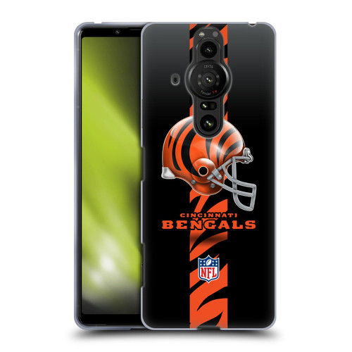 NFL Cincinnati Bengals Logo Helmet Soft Gel Case for Sony Xperia Pro-I
