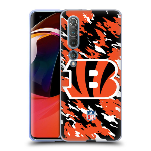 NFL Cincinnati Bengals Logo Camou Soft Gel Case for Xiaomi Mi 10 5G / Mi 10 Pro 5G