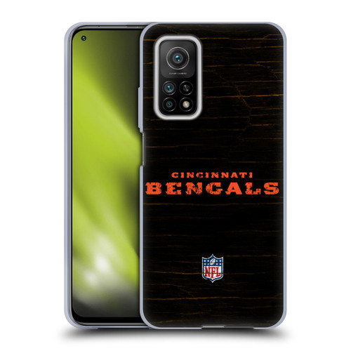 NFL Cincinnati Bengals Logo Distressed Look Soft Gel Case for Xiaomi Mi 10T 5G