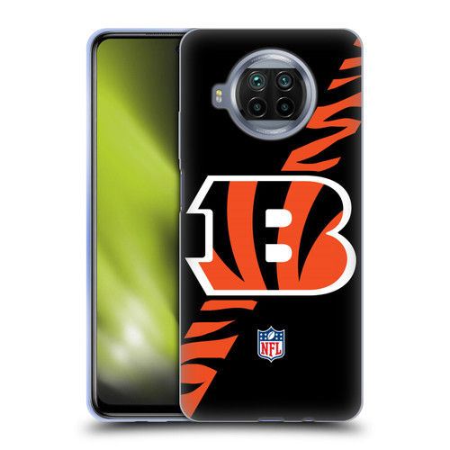 NFL Cincinnati Bengals Logo Stripes Soft Gel Case for Xiaomi Mi 10T Lite 5G
