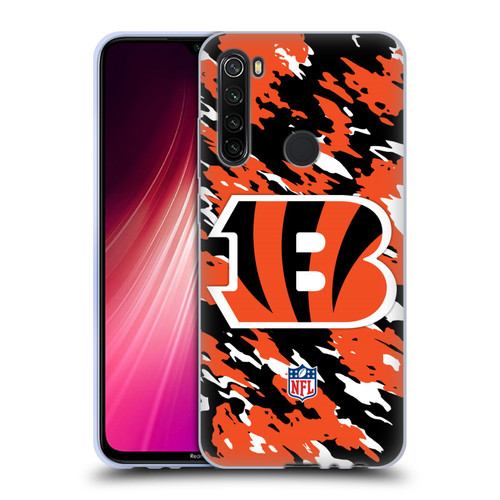 NFL Cincinnati Bengals Logo Camou Soft Gel Case for Xiaomi Redmi Note 8T