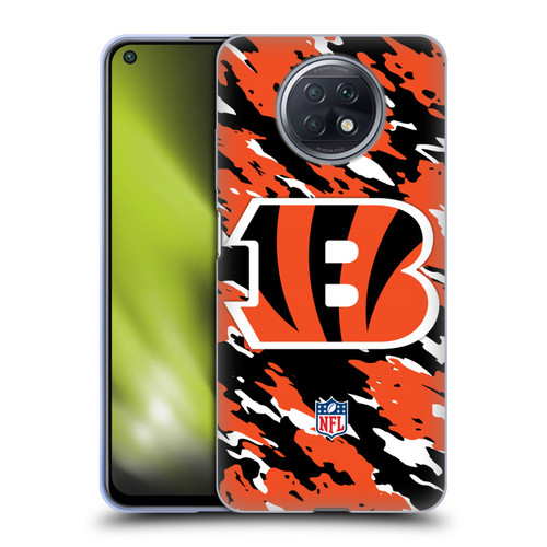 NFL Cincinnati Bengals Logo Camou Soft Gel Case for Xiaomi Redmi Note 9T 5G