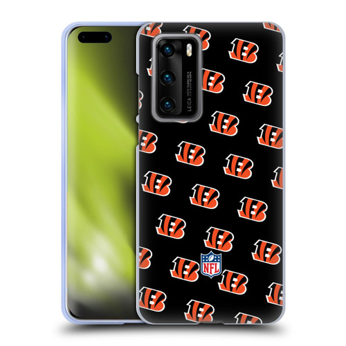 NFL Cincinnati Bengals Artwork Patterns Soft Gel Case for Huawei P40 5G