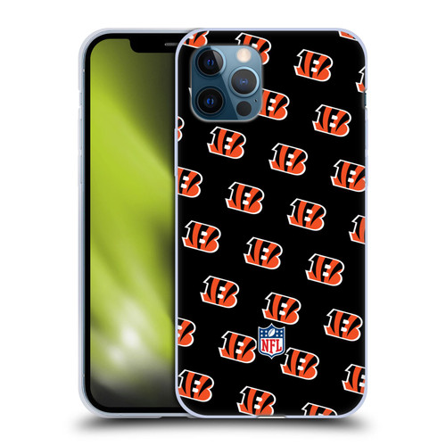 NFL Cincinnati Bengals Artwork Patterns Soft Gel Case for Apple iPhone 12 / iPhone 12 Pro