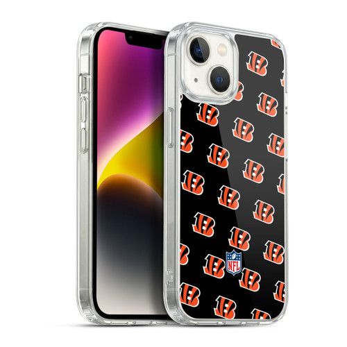 NFL Cincinnati Bengals Artwork Patterns Soft Gel Case for Apple iPhone 14