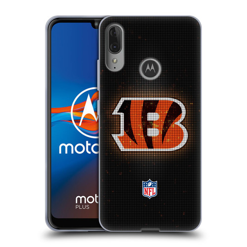 NFL Cincinnati Bengals Artwork LED Soft Gel Case for Motorola Moto E6 Plus