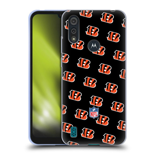 NFL Cincinnati Bengals Artwork Patterns Soft Gel Case for Motorola Moto E6s (2020)