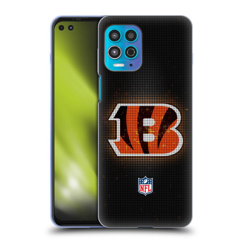 NFL Cincinnati Bengals Artwork LED Soft Gel Case for Motorola Moto G100