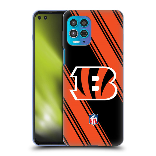 NFL Cincinnati Bengals Artwork Stripes Soft Gel Case for Motorola Moto G100