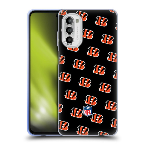NFL Cincinnati Bengals Artwork Patterns Soft Gel Case for Motorola Moto G52