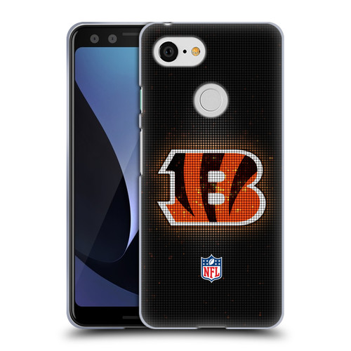 NFL Cincinnati Bengals Artwork LED Soft Gel Case for Google Pixel 3