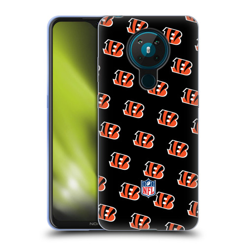 NFL Cincinnati Bengals Artwork Patterns Soft Gel Case for Nokia 5.3