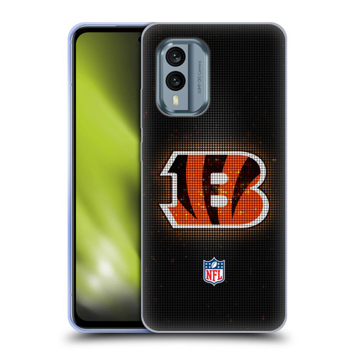 NFL Cincinnati Bengals Artwork LED Soft Gel Case for Nokia X30