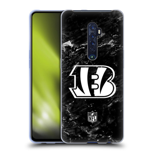 NFL Cincinnati Bengals Artwork Marble Soft Gel Case for OPPO Reno 2