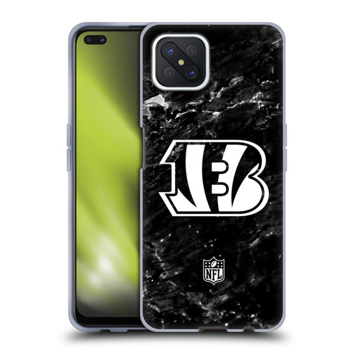 NFL Cincinnati Bengals Artwork Marble Soft Gel Case for OPPO Reno4 Z 5G