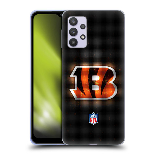 NFL Cincinnati Bengals Artwork LED Soft Gel Case for Samsung Galaxy A32 5G / M32 5G (2021)