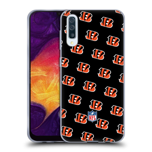 NFL Cincinnati Bengals Artwork Patterns Soft Gel Case for Samsung Galaxy A50/A30s (2019)