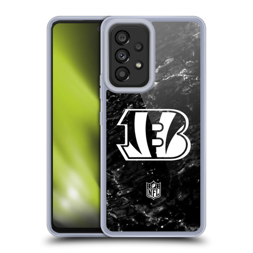 NFL Cincinnati Bengals Artwork Marble Soft Gel Case for Samsung Galaxy A53 5G (2022)