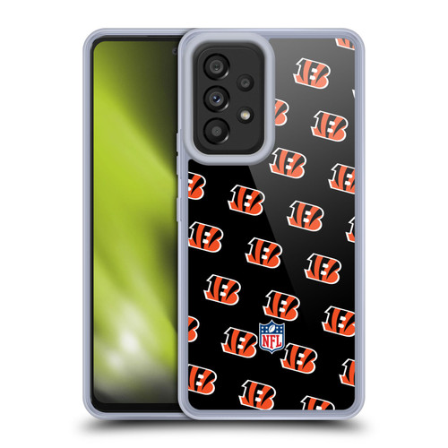 NFL Cincinnati Bengals Artwork Patterns Soft Gel Case for Samsung Galaxy A53 5G (2022)