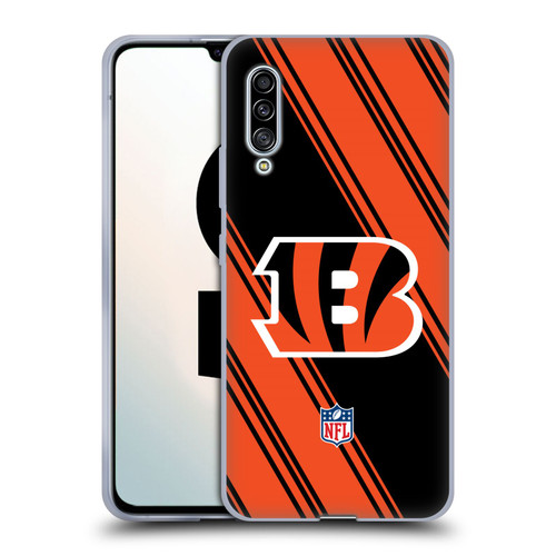 NFL Cincinnati Bengals Artwork Stripes Soft Gel Case for Samsung Galaxy A90 5G (2019)