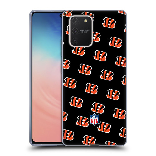 NFL Cincinnati Bengals Artwork Patterns Soft Gel Case for Samsung Galaxy S10 Lite