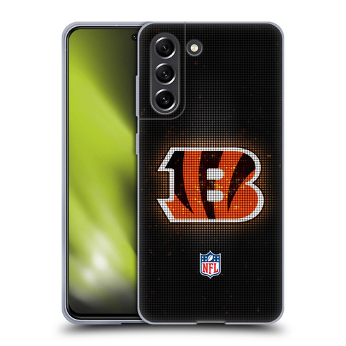 NFL Cincinnati Bengals Artwork LED Soft Gel Case for Samsung Galaxy S21 FE 5G