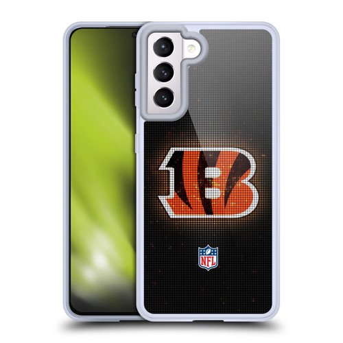 NFL Cincinnati Bengals Artwork LED Soft Gel Case for Samsung Galaxy S21 5G