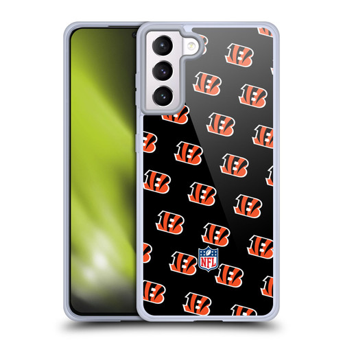 NFL Cincinnati Bengals Artwork Patterns Soft Gel Case for Samsung Galaxy S21+ 5G