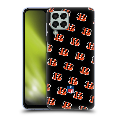 NFL Cincinnati Bengals Artwork Patterns Soft Gel Case for Samsung Galaxy M33 (2022)