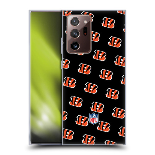 NFL Cincinnati Bengals Artwork Patterns Soft Gel Case for Samsung Galaxy Note20 Ultra / 5G