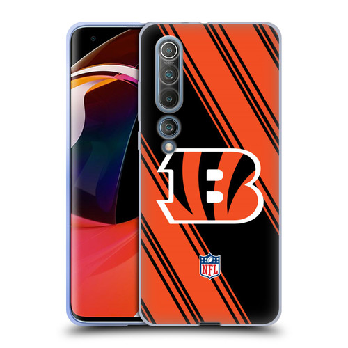 NFL Cincinnati Bengals Artwork Stripes Soft Gel Case for Xiaomi Mi 10 5G / Mi 10 Pro 5G