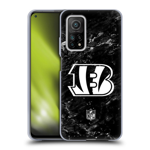 NFL Cincinnati Bengals Artwork Marble Soft Gel Case for Xiaomi Mi 10T 5G